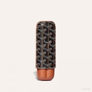 Accesorios Goyard CHURCHILL 2 CIGAR CASE Negras Marrones | GY-YAH8216