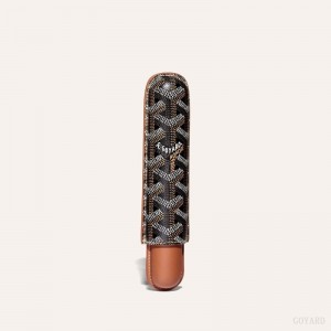 Accesorios Goyard CHURCHILL SINGLE CIGAR CASE Negras Marrones | GY-MXX9390