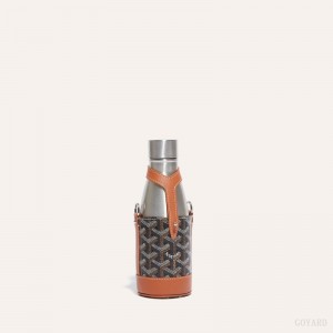 Accesorios Goyard Yonne PM Case & Flask Negras Marrones | GY-JLD6219