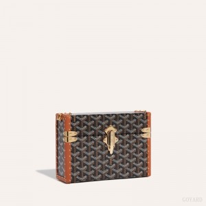 Bolsa De Hombro Goyard Cassette Trunk Bag Negras Marrones | GY-TRM1323