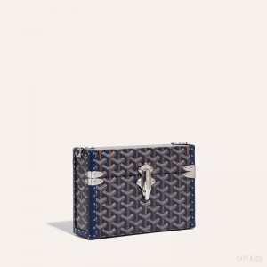 Bolsa De Hombro Goyard Cassette Trunk Bag Azul Marino Azules | GY-GDS9469