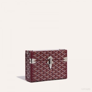 Bolsa De Hombro Goyard Cassette Trunk Bag Burdeos | GY-NQU6957