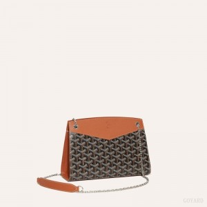 Bolsa De Hombro Goyard Rouette Structuré PM Bag Negras Marrones | GY-SSM9895