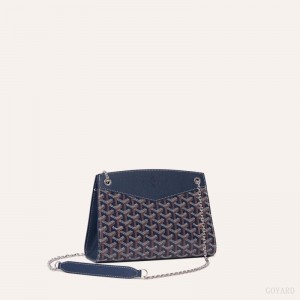 Bolsa De Hombro Goyard Rouette Structuré PM Bag Azul Marino Azules | GY-DWL1132