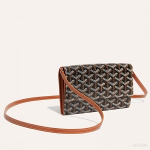 Bolsa De Hombro Goyard Varenne Continental Wallet Negras Marrones | GY-OVB3206