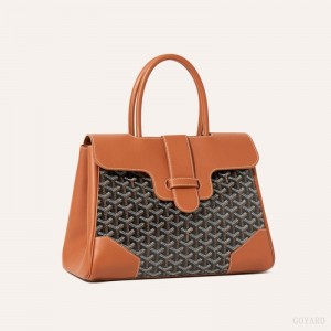 Bolsa de Mano Goyard Saïgon tote bag Negras Marrones | GY-UXF4985
