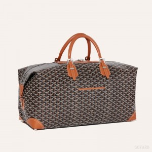 Bolsas de Viaje Goyard Bowling 55 bag Negras Marrones | GY-LFU8429