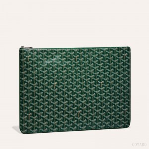 Bolso Pequeño Goyard SENAT GM DOCUMENT CASE Verde | GY-KIG9237