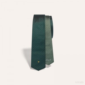 Corbatas Goyard Eldredge Bicolore tie Verde | GY-XYL6742