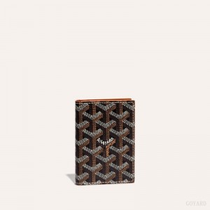 Porta Tarjeta Goyard SAINT-MARC CARD WALLET Negras Marrones | GY-QJI2781