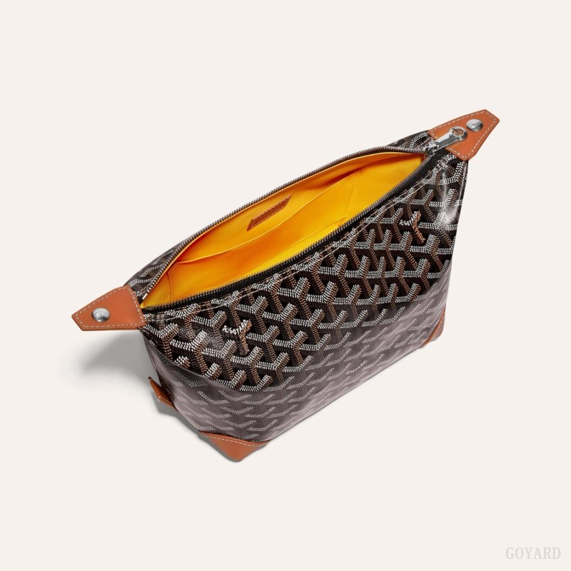 Accesorios Goyard Bowling 25 Toiletry Bag Negras Marrones | GY-TNF6225
