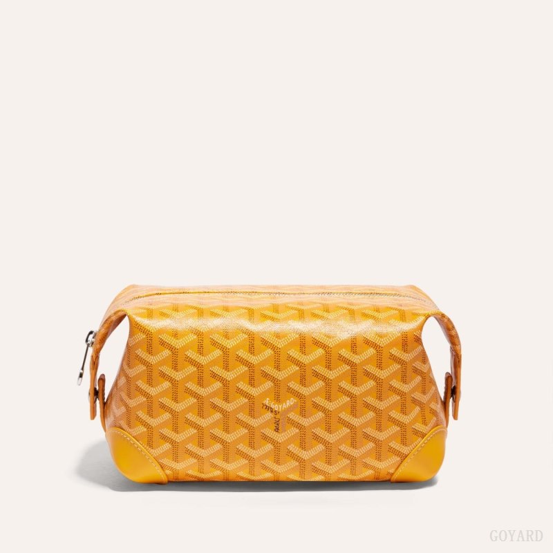 Accesorios Goyard Bowling 25 Toiletry Bag Amarillo | GY-HVO4621