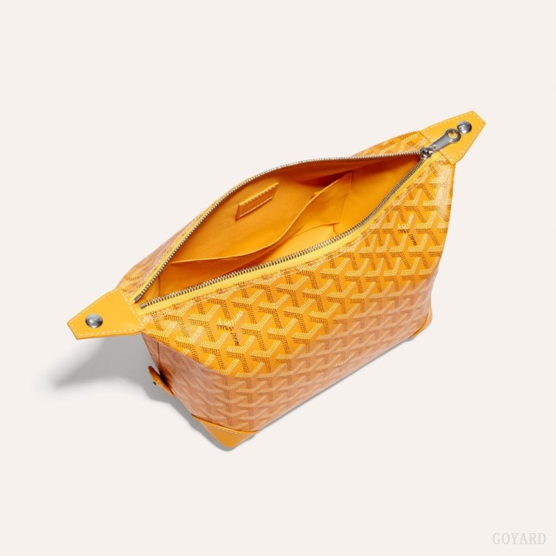 Accesorios Goyard Bowling 25 Toiletry Bag Amarillo | GY-HVO4621