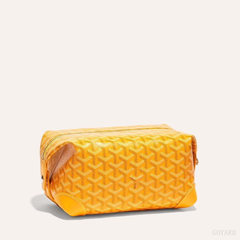 Accesorios Goyard Bowling 25 Toiletry Bag Amarillo | GY-HVO4621