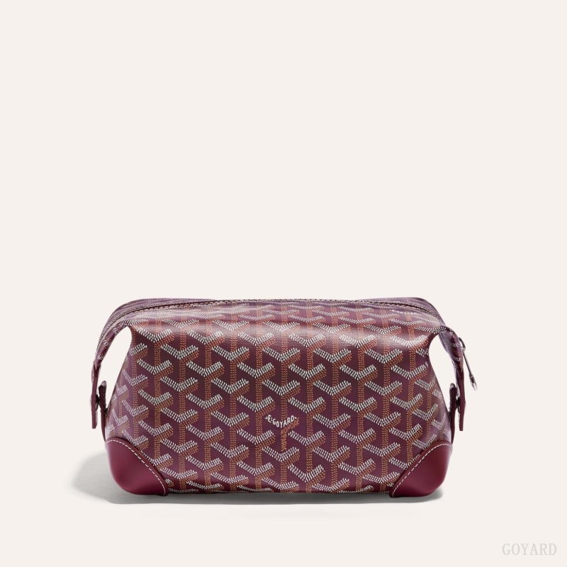 Accesorios Goyard Bowling 25 Toiletry Bag Burdeos | GY-CJN5294