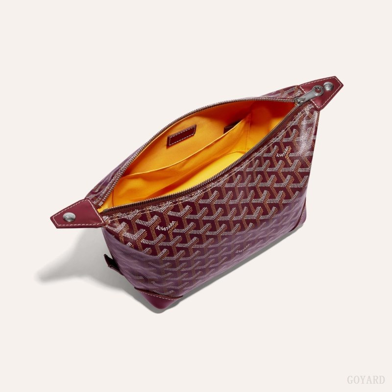 Accesorios Goyard Bowling 25 Toiletry Bag Burdeos | GY-CJN5294