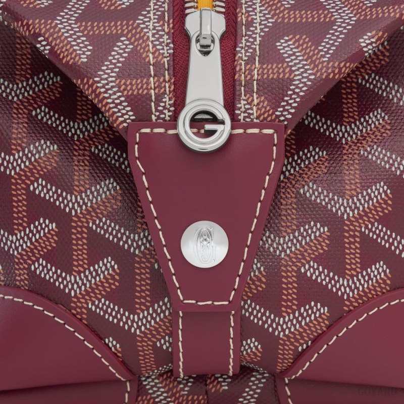Accesorios Goyard Bowling 25 Toiletry Bag Burdeos | GY-CJN5294