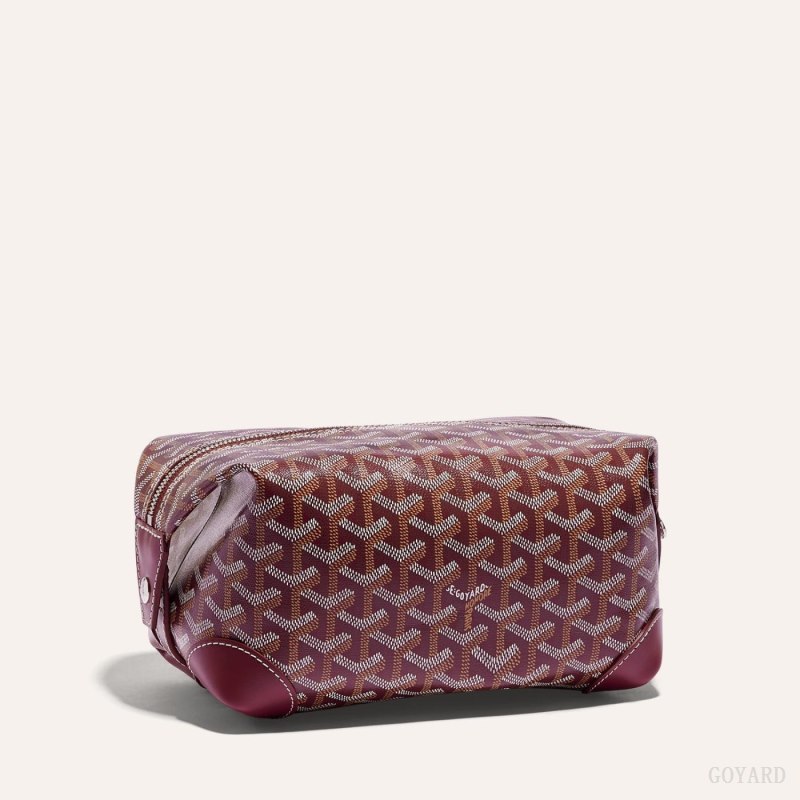 Accesorios Goyard Bowling 25 Toiletry Bag Burdeos | GY-CJN5294