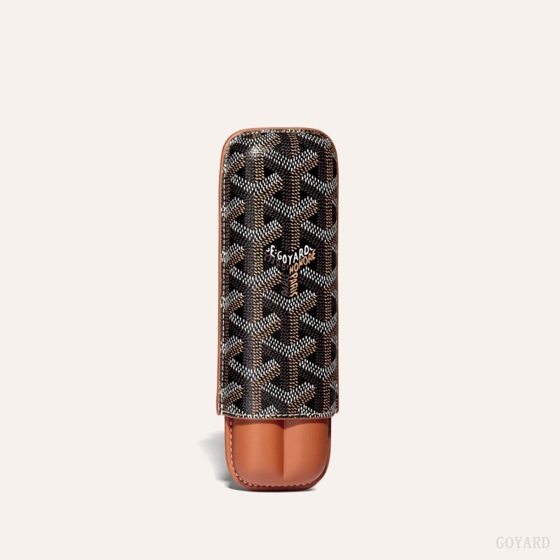 Accesorios Goyard CHURCHILL 2 CIGAR CASE Negras Marrones | GY-YAH8216