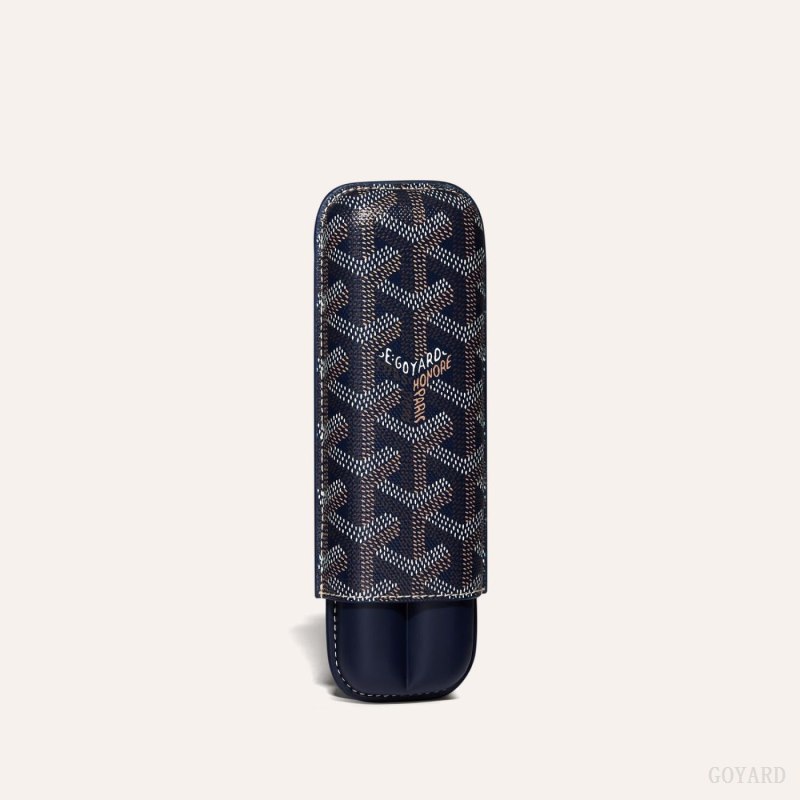 Accesorios Goyard CHURCHILL 2 CIGAR CASE Azul Marino Azules | GY-WAS8053