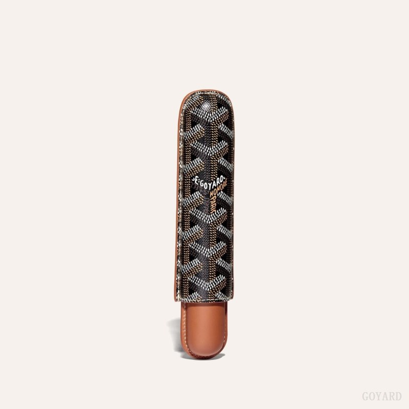 Accesorios Goyard CHURCHILL SINGLE CIGAR CASE Negras Marrones | GY-MXX9390