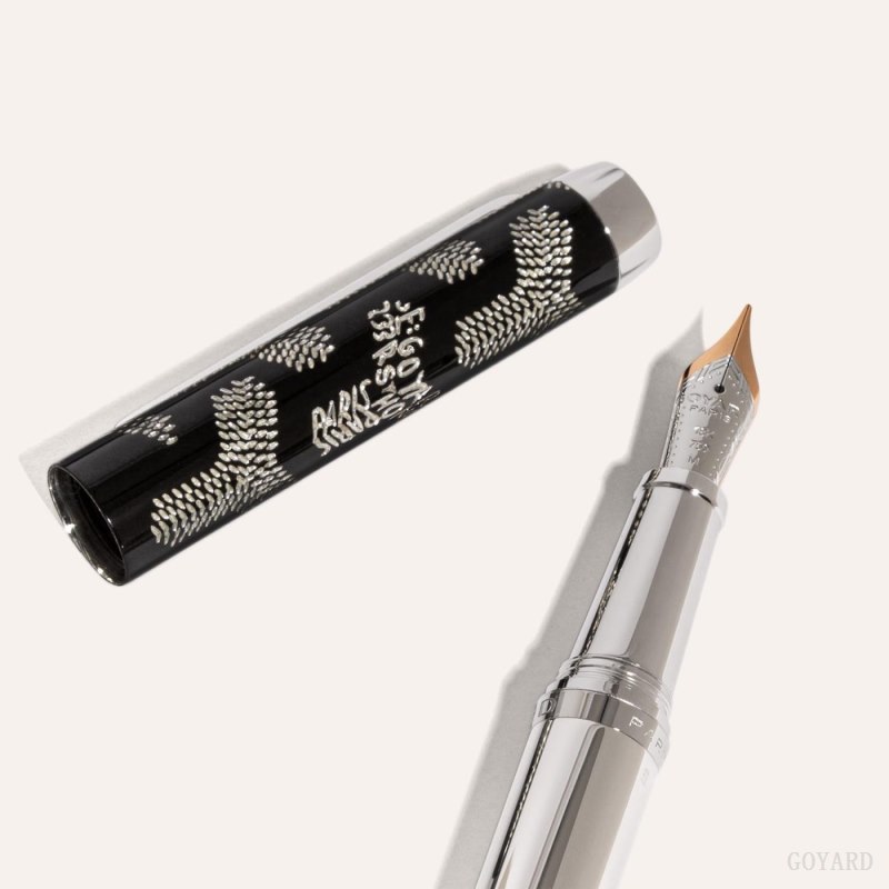 Accesorios Goyard Clamecy Fountain Pen Negras | GY-EYU5753