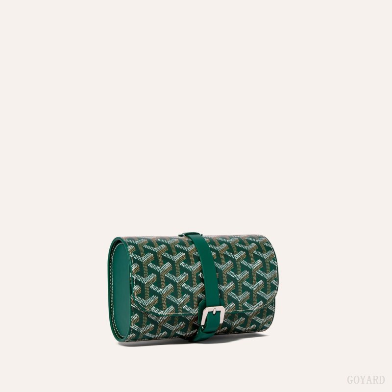 Accesorios Goyard DOUBLE TRAVEL WATCH CASE Verde | GY-XSR8783
