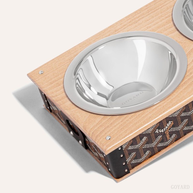 Accesorios Goyard EDMOND DOUBLE BOWL Negras | GY-QXR1204