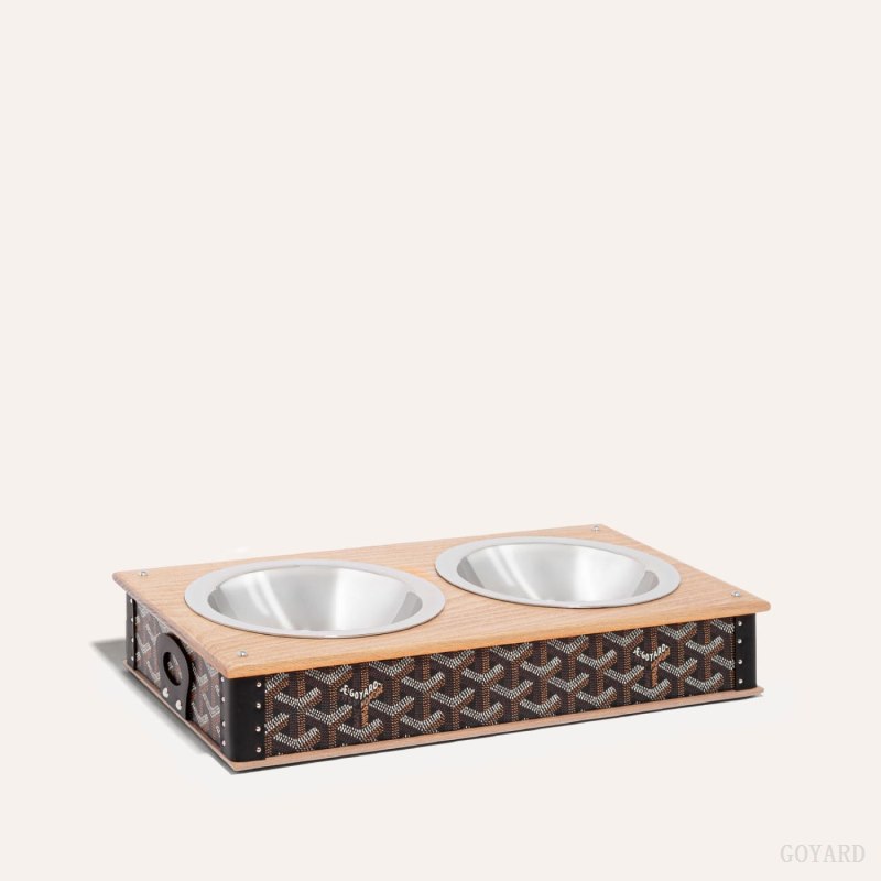 Accesorios Goyard EDMOND DOUBLE BOWL Negras | GY-QXR1204