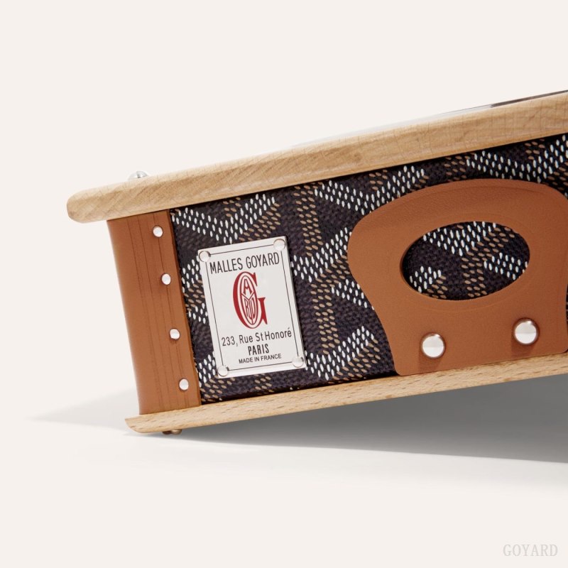 Accesorios Goyard EDMOND DOUBLE BOWL Negras Marrones | GY-GBB7770