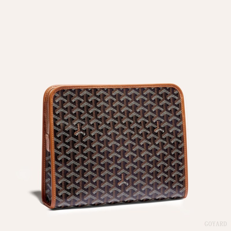 Accesorios Goyard JOUVENCE GM TOILET BAG Negras Marrones | GY-QYW7432