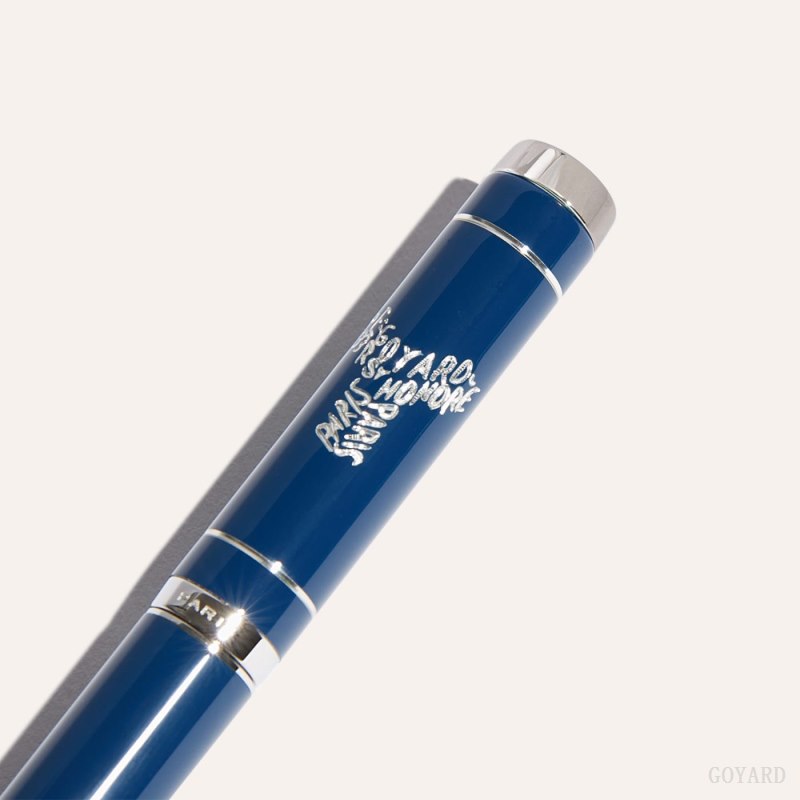 Accesorios Goyard Rollerball Travel Pen Azul Marino Azules | GY-EVK7040