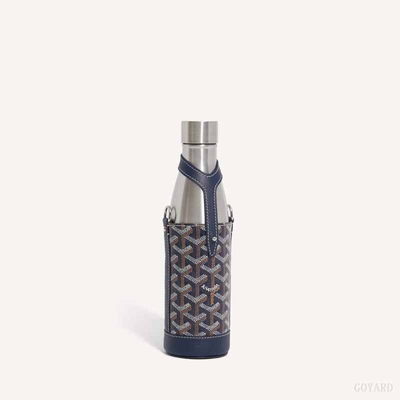 Accesorios Goyard Yonne MM Case & Flask Azul Marino Azules | GY-FRV6770