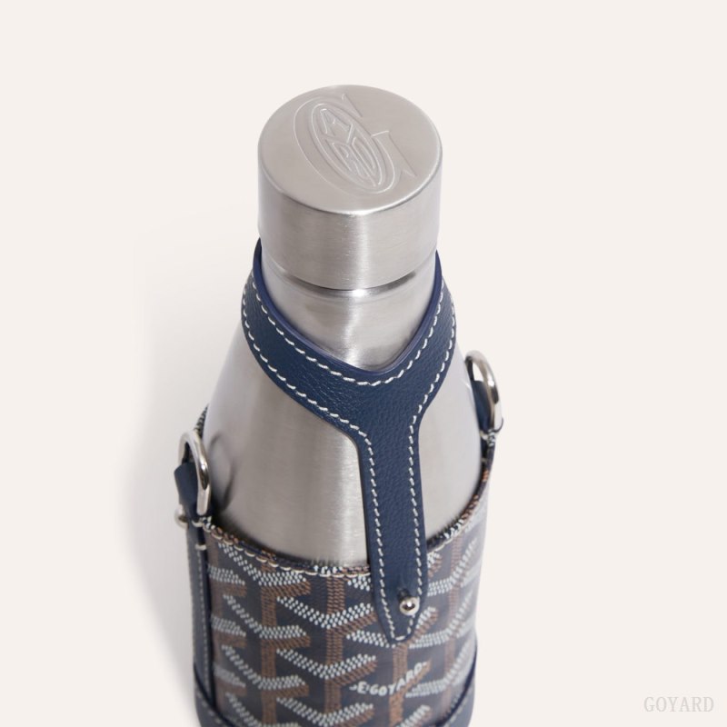 Accesorios Goyard Yonne PM Case & Flask Azul Marino Azules | GY-BWZ2538