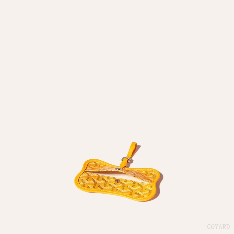 Accesorios Para Bolsos Goyard Os Grey Dog pocket Amarillo | GY-KFO0815