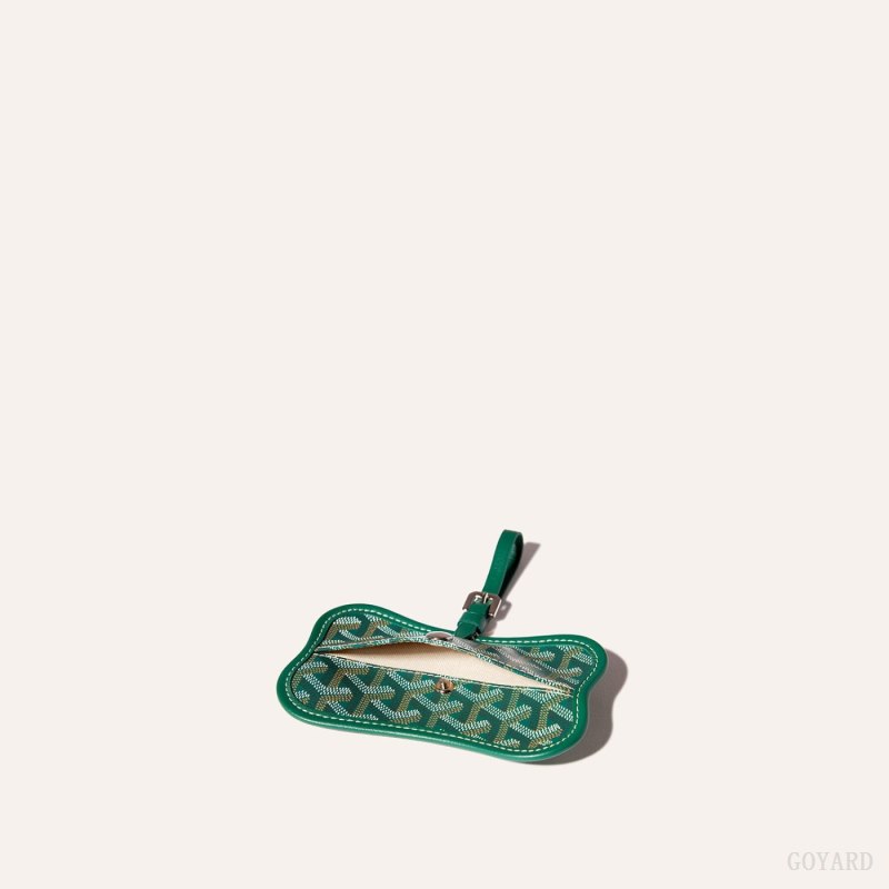 Accesorios Para Bolsos Goyard Os Grey Dog pocket Verde | GY-AAP0676