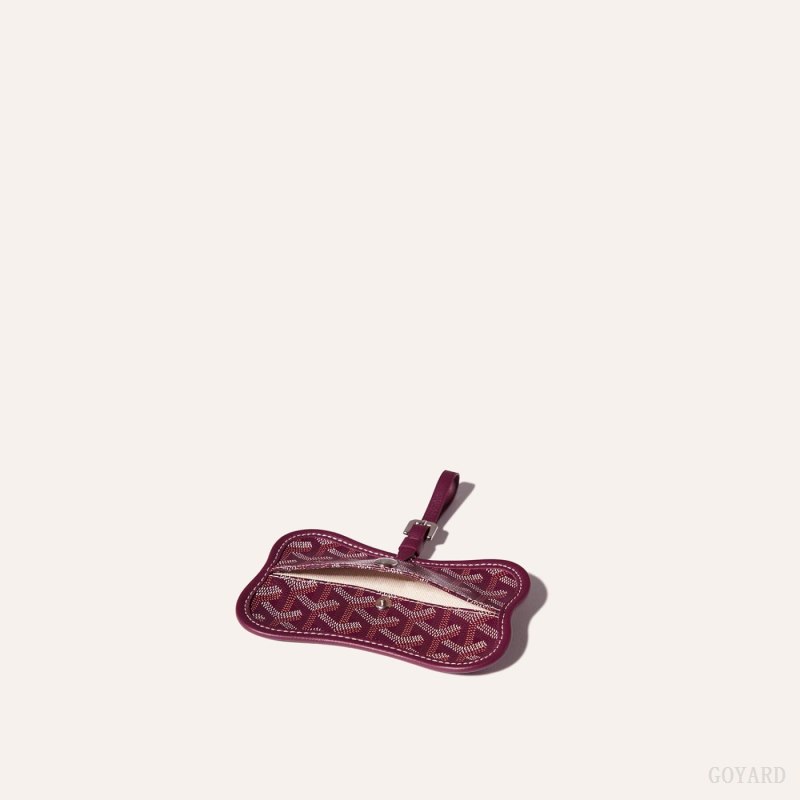 Accesorios Para Bolsos Goyard Os Grey Dog pocket Burdeos | GY-YWS5734