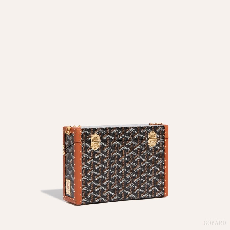 Bolsa De Hombro Goyard Cassette Trunk Bag Negras Marrones | GY-TRM1323