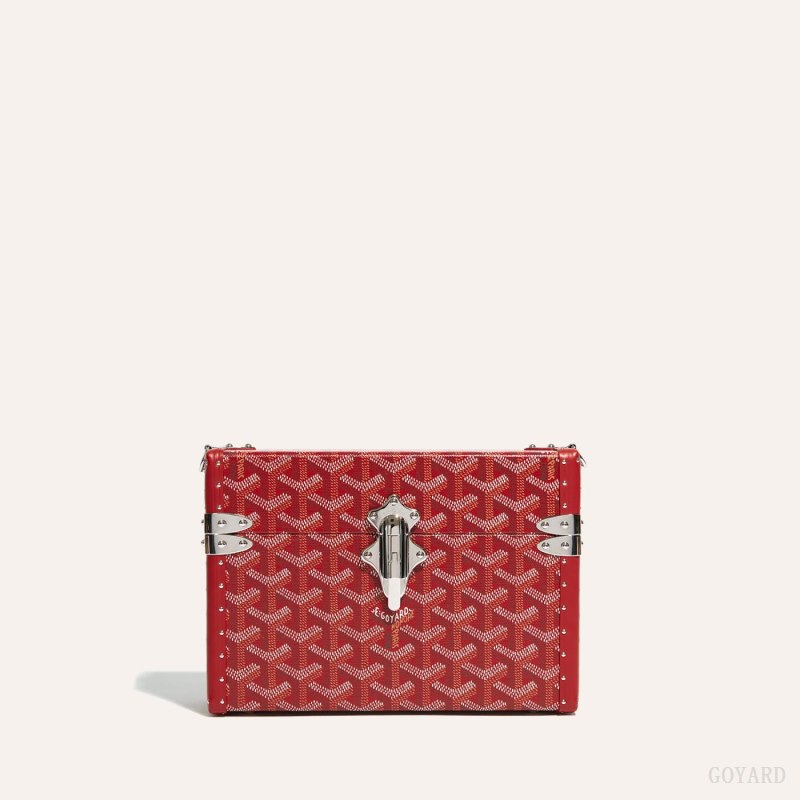 Bolsa De Hombro Goyard Cassette Trunk Bag Rojas | GY-GBC3107