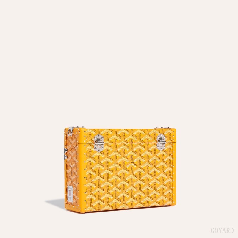 Bolsa De Hombro Goyard Cassette Trunk Bag Amarillo | GY-SUG7999