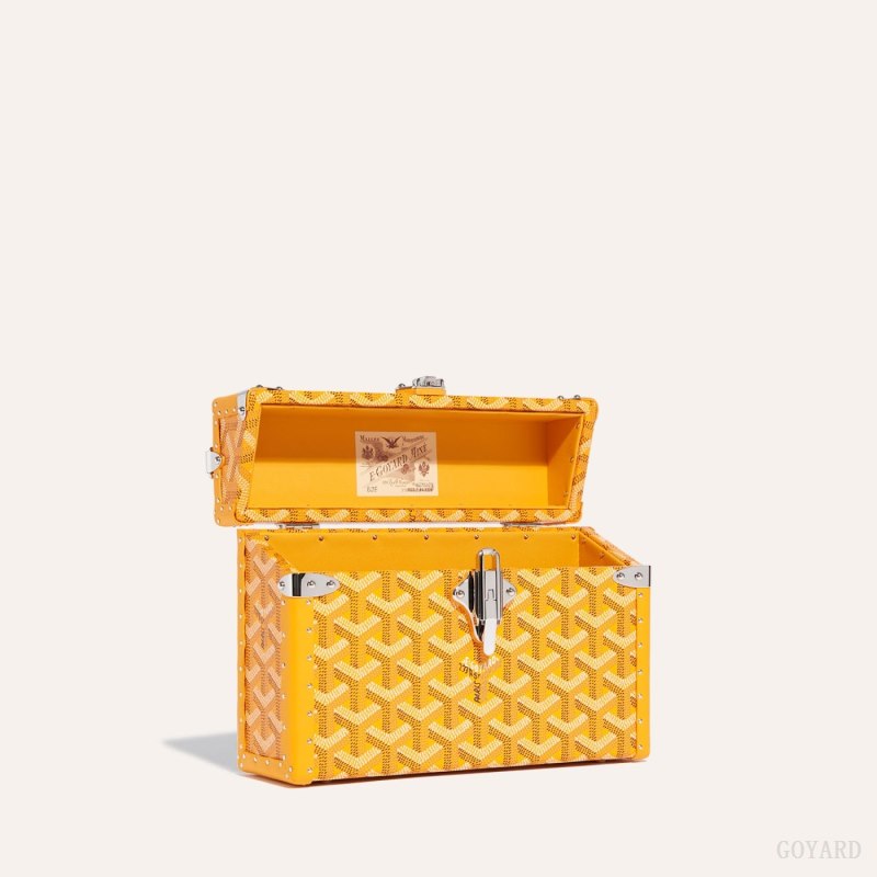 Bolsa De Hombro Goyard Cassette Trunk Bag Amarillo | GY-SUG7999