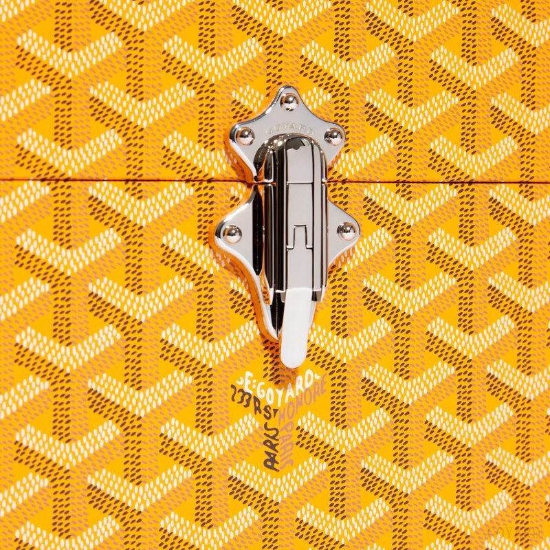 Bolsa De Hombro Goyard Cassette Trunk Bag Amarillo | GY-SUG7999