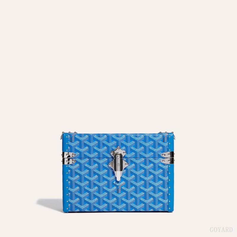 Bolsa De Hombro Goyard Cassette Trunk Bag Azules | GY-LJX8520