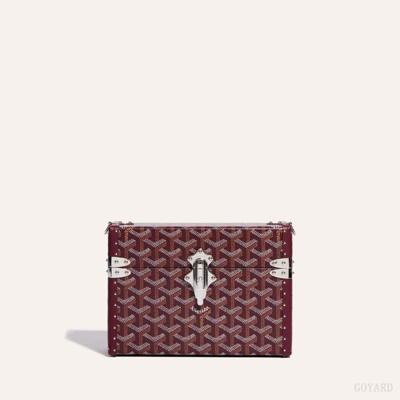 Bolsa De Hombro Goyard Cassette Trunk Bag Burdeos | GY-NQU6957