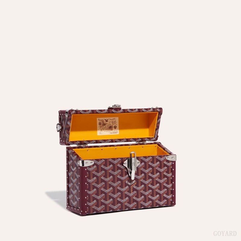 Bolsa De Hombro Goyard Cassette Trunk Bag Burdeos | GY-NQU6957