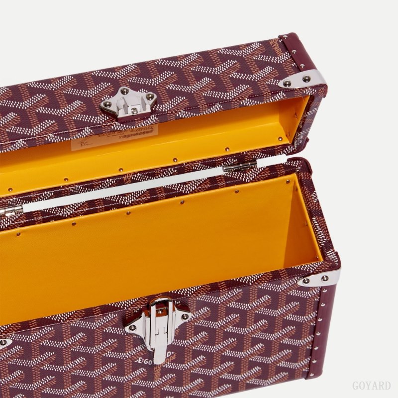 Bolsa De Hombro Goyard Cassette Trunk Bag Burdeos | GY-NQU6957