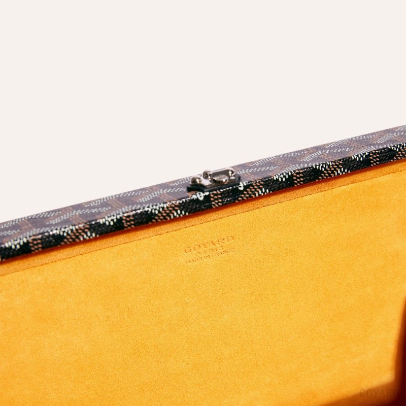 Bolsa De Hombro Goyard Grand Hôtel Trunk Bag Negras | GY-DCK6399
