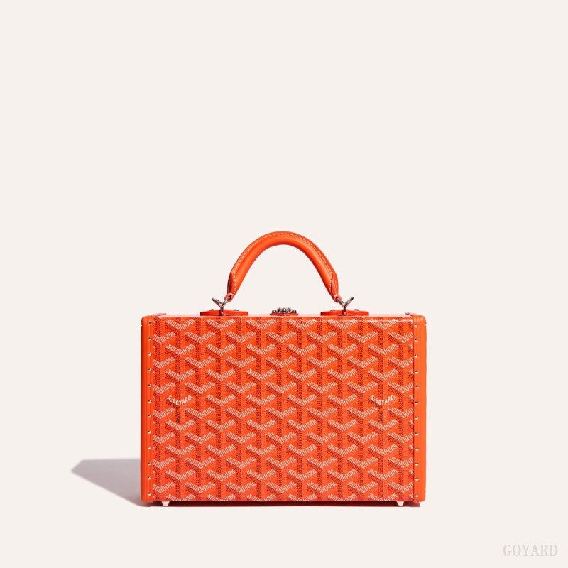 Bolsa De Hombro Goyard Grand Hôtel Trunk Bag Naranjas | GY-NAK7415