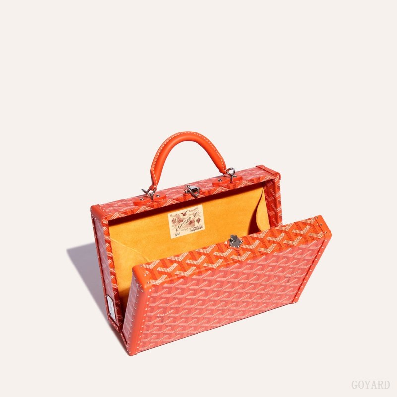 Bolsa De Hombro Goyard Grand Hôtel Trunk Bag Naranjas | GY-NAK7415