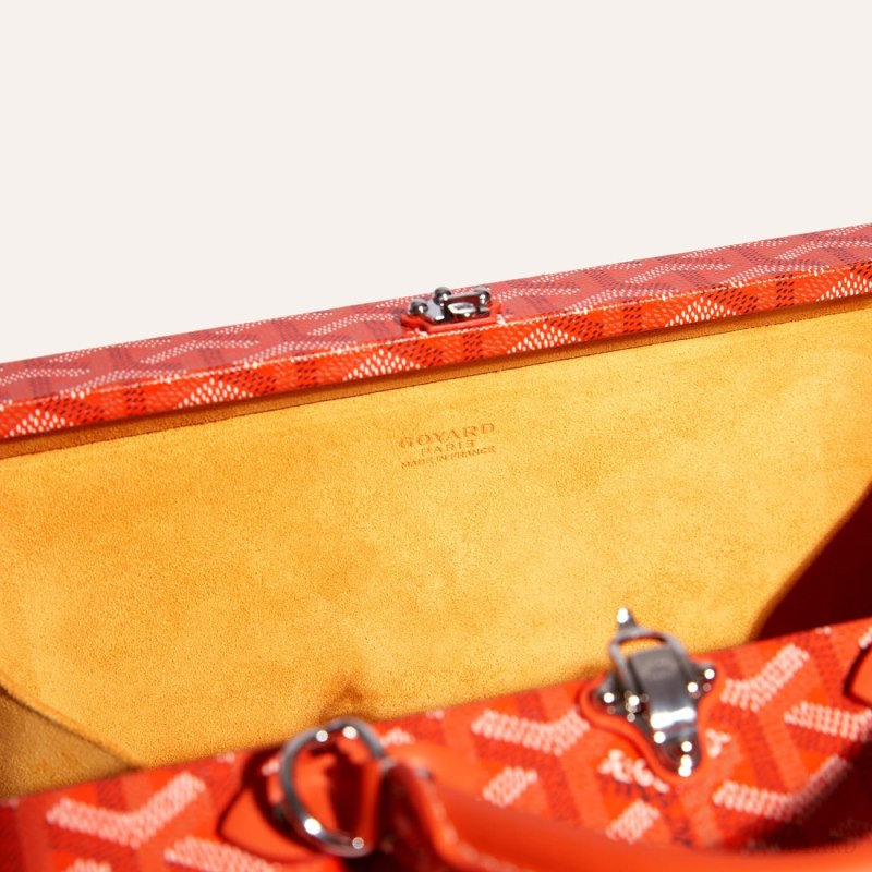 Bolsa De Hombro Goyard Grand Hôtel Trunk Bag Naranjas | GY-NAK7415